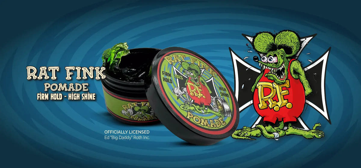 Don Juan Rat Fink Pomade featuring Rat Fink artwork